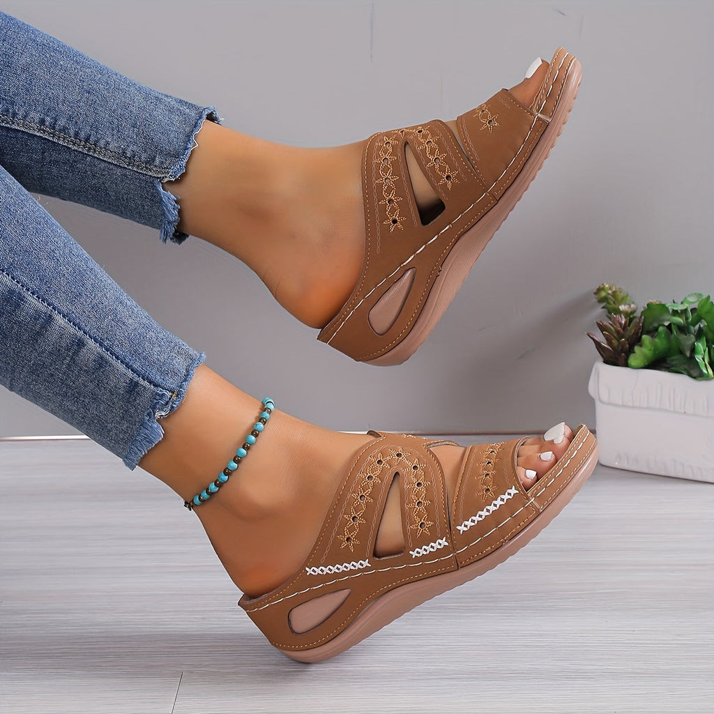 Sandales orthopédiques femme à brides réglables, quatre coloris
