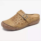 Sandales orthopédiques femme à lanières réglables, semelle rembourrée, beige