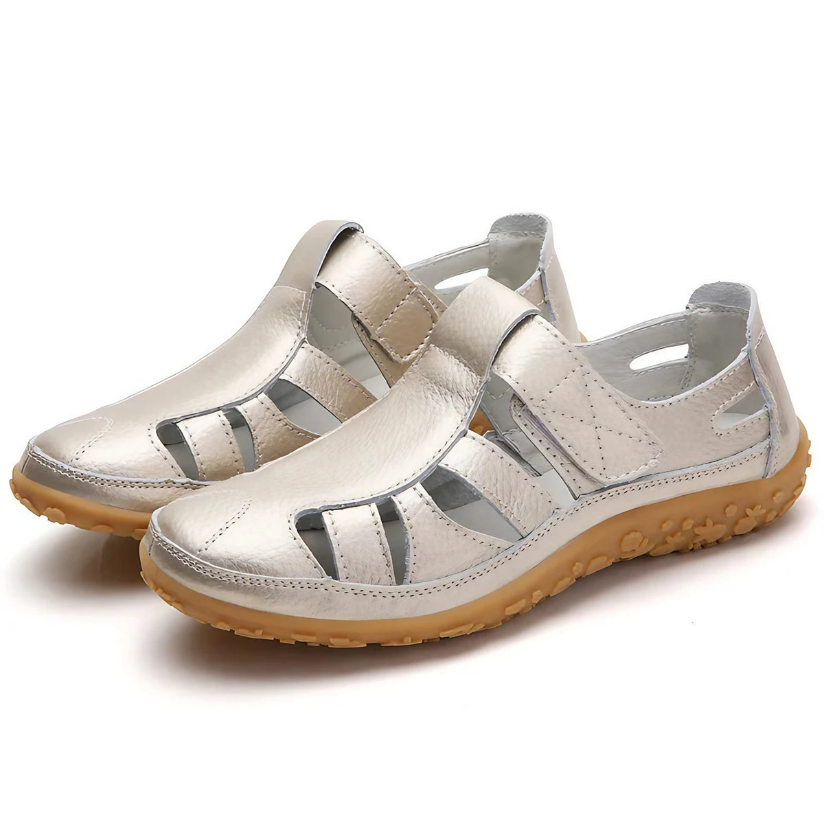 Sandales orthopédiques femme antidérapantes, dix coloris, doré
