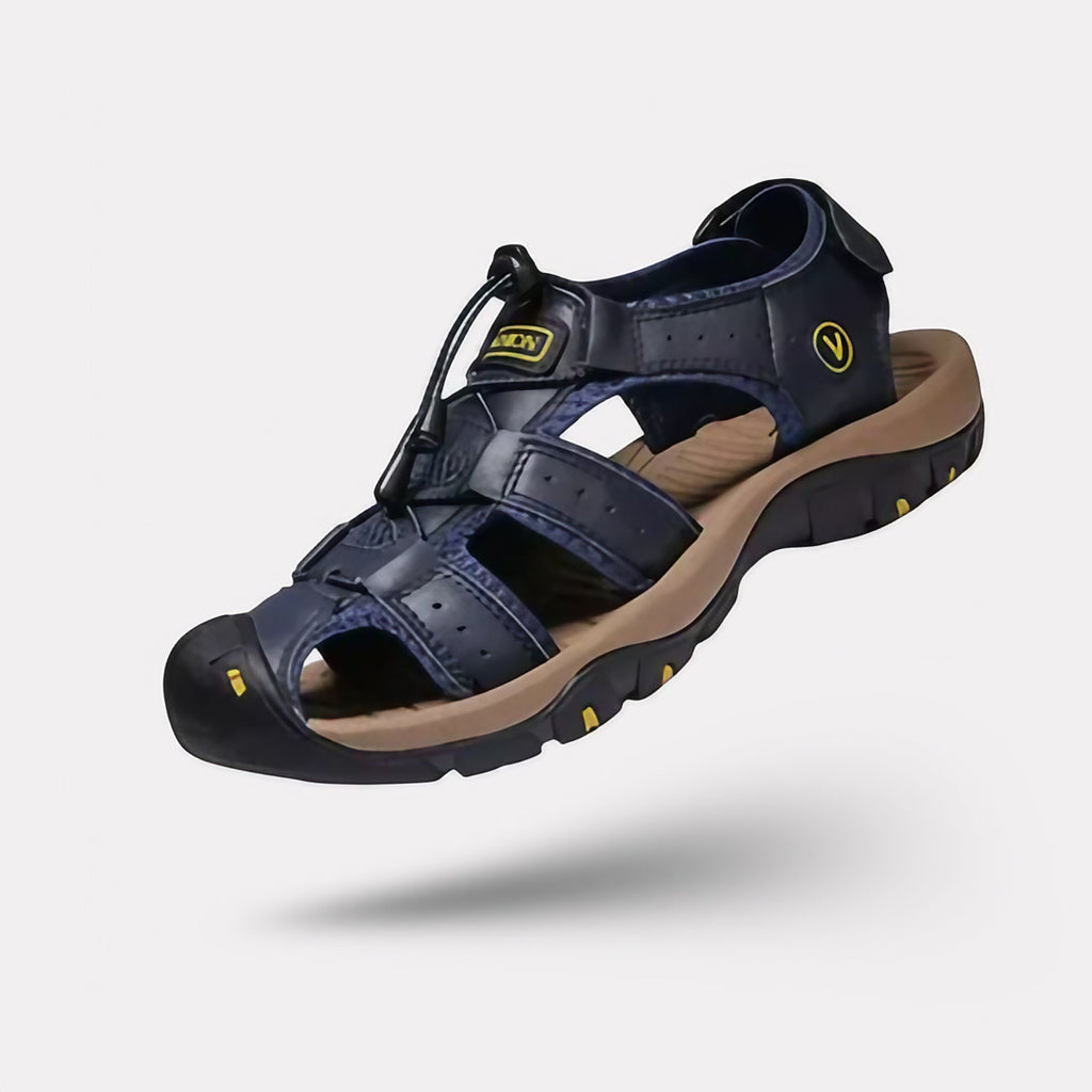 Sandales orthopédiques homme d'été, semelle antidérapante, bleu marine