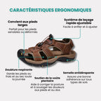 Sandales orthopédiques homme d'été, semelle antidérapante