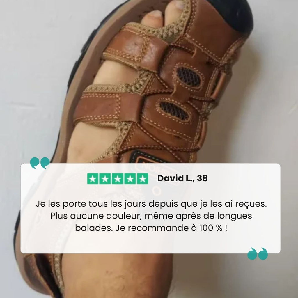 Sandales orthopédiques homme d'été, semelle antidérapante