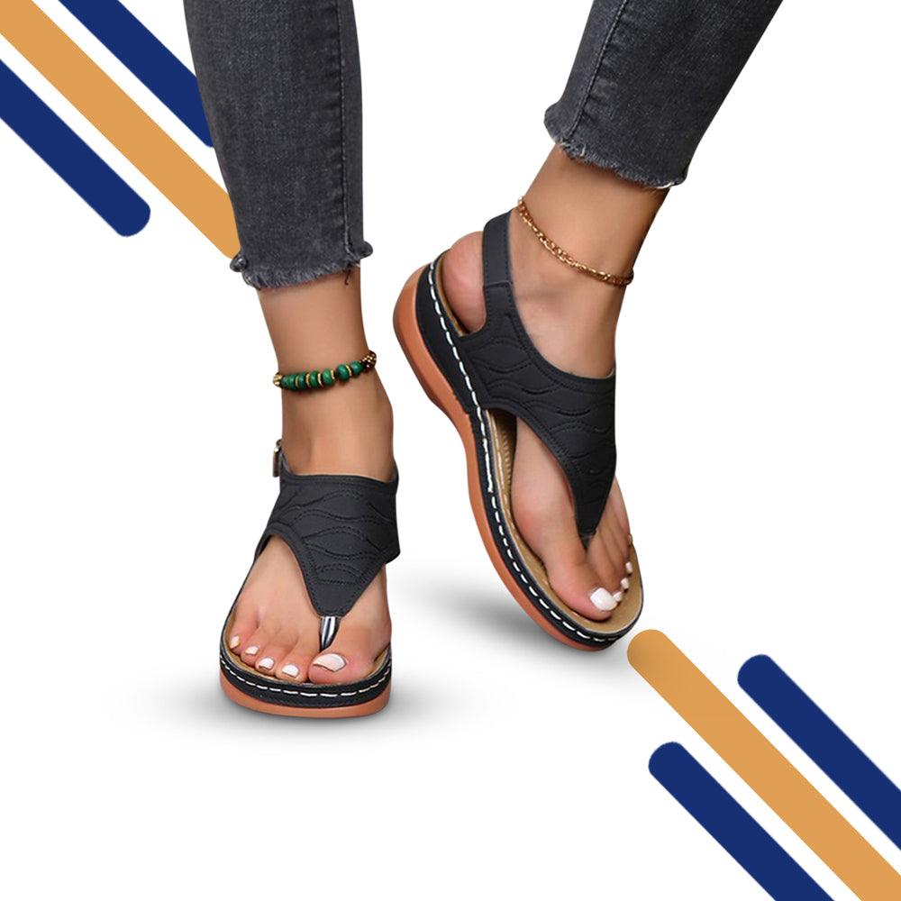 Sandales orthopédiques femme légères, semelle antidérapante