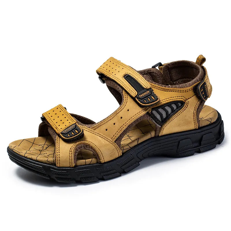 Sandales orthopédiques mixtes à scratch, trois coloris, jaune
