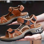 Sandales orthopédiques femme, doublure multicouche, trois coloris, marron clair
