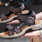 Sandales orthopédiques femme, doublure multicouche, trois coloris, marron foncé
