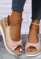 Sandales orthopédiques femme à boucle d'orteil, voûte soutenue, rose