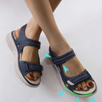 Sandales orthopédiques femme, voûte réglable et tige souple
