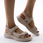 Sandales orthopédiques femme, voûte réglable et tige souple