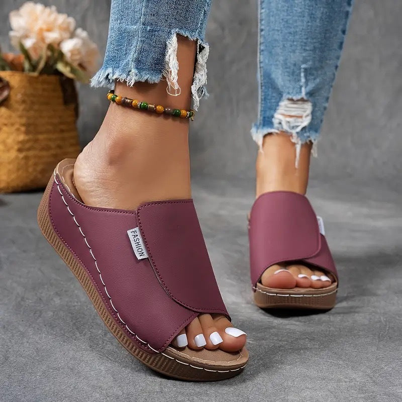 Sandales à plateforme femme, brides réglables, six coloris