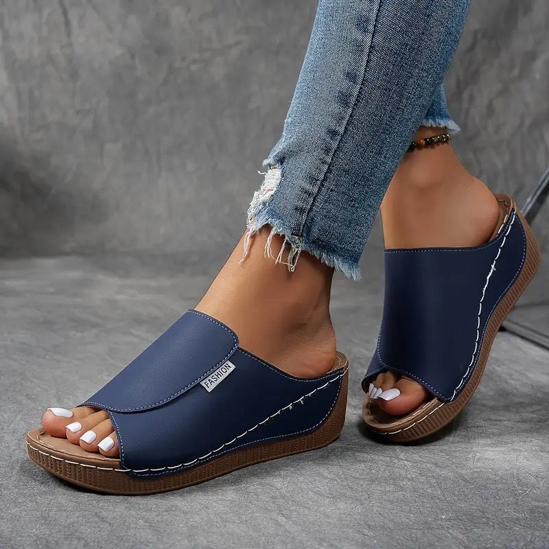 Sandales à plateforme femme, brides réglables, six coloris