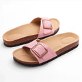 Sandales femme à boucle réglable, maintien de la voûte, rose