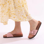 Sandales femme à boucle réglable, maintien de la voûte