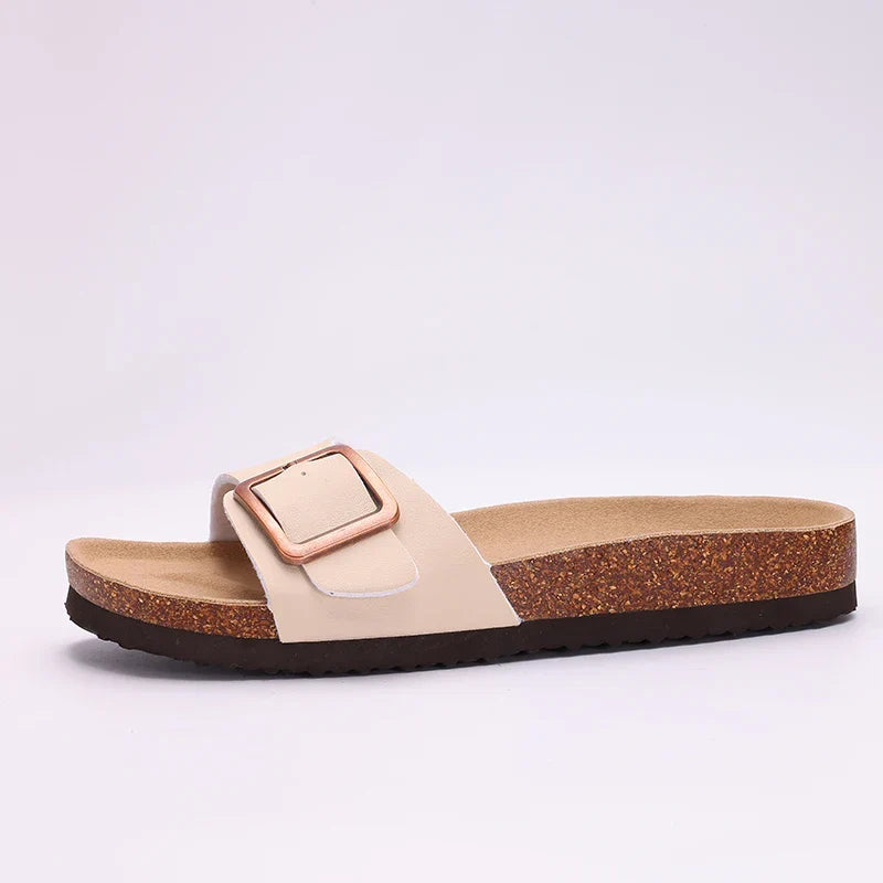 Sandales femme à boucle réglable, maintien de la voûte