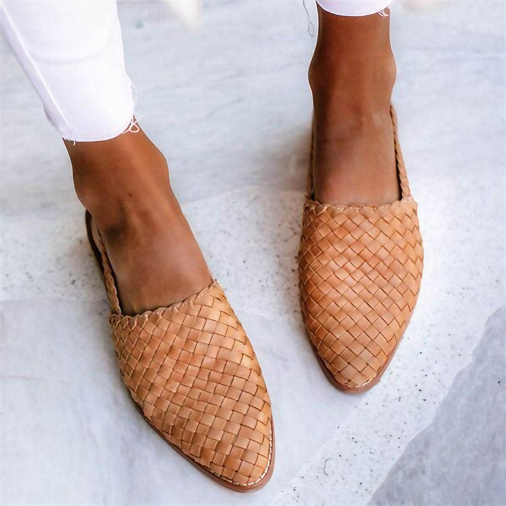 Sandales plates femme à semelle matelassée, du 35 au 43, beige