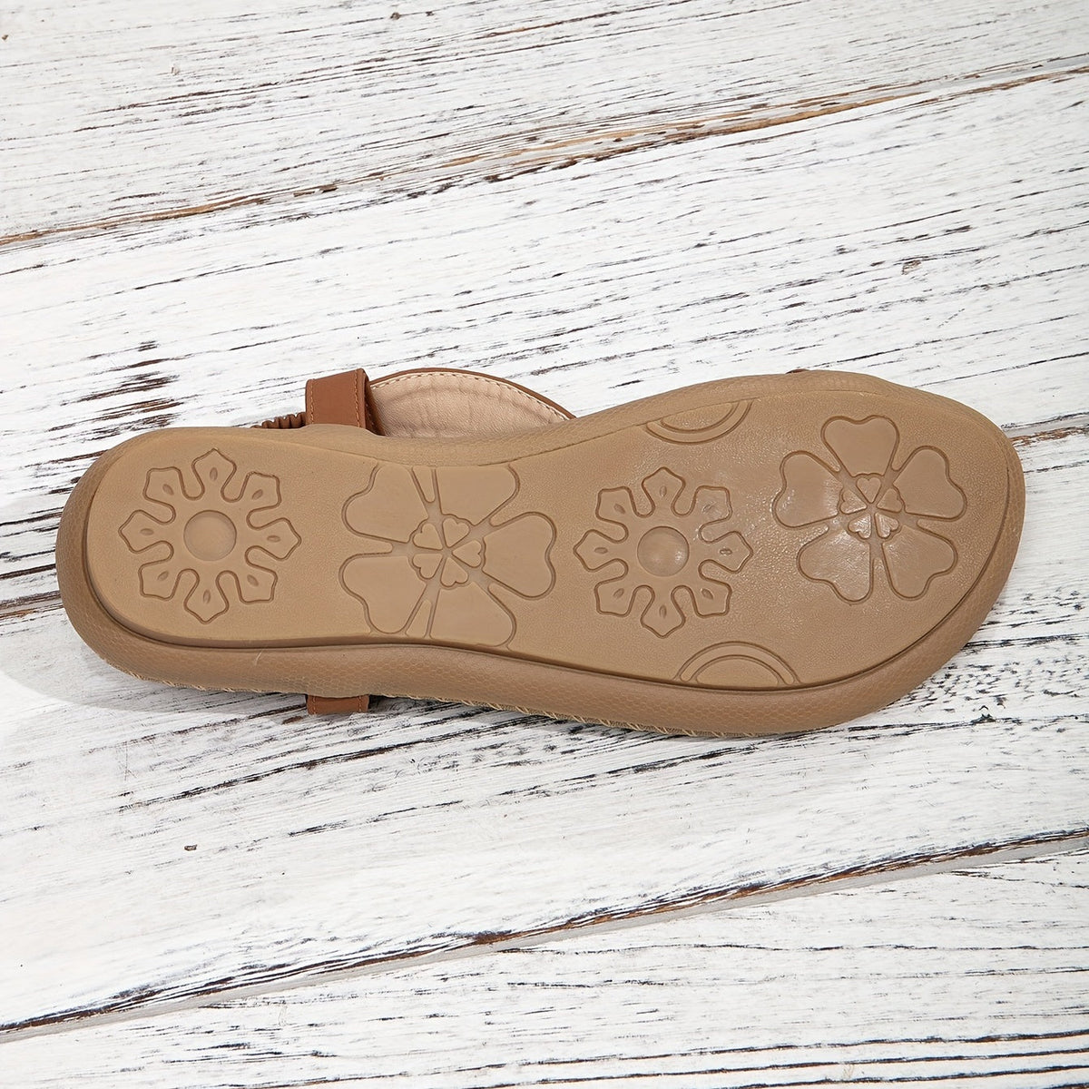 Tongs femme à fleurs perlées, brides élastiques, style bohème