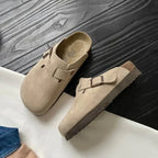 Sandales unisexes à bride réglable, semelle ergonomique, beige et marron