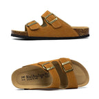 Sandales confortables mixtes à semelle ergonomique, du 35 au 45, camel