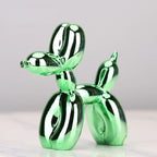 Statuette animal en ballon, finition brillante, de 10 à 40 cm, vert