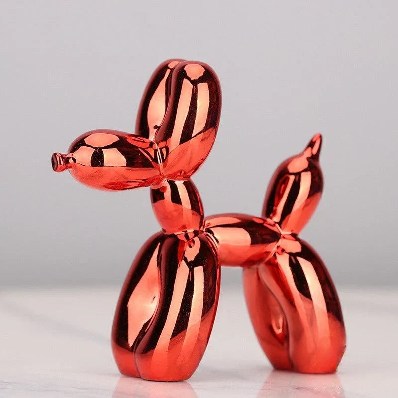 Statuette animal en ballon, finition brillante, de 10 à 40 cm, pourpre