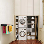 Séchoir à linge mural pliable en fer, 80 x 40 x 10 cm