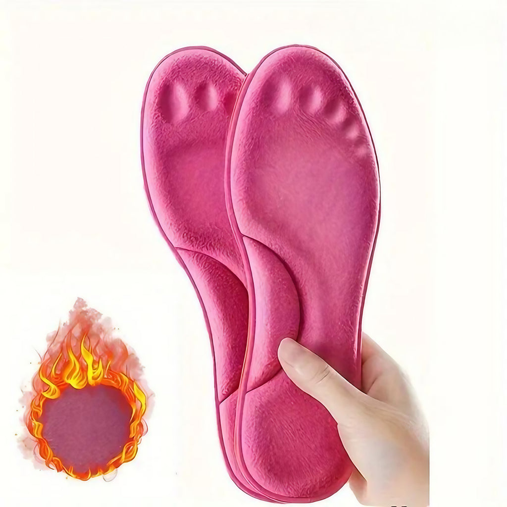 Semelles chauffantes pour l'hiver, du 35 au 46, deux coloris, rose