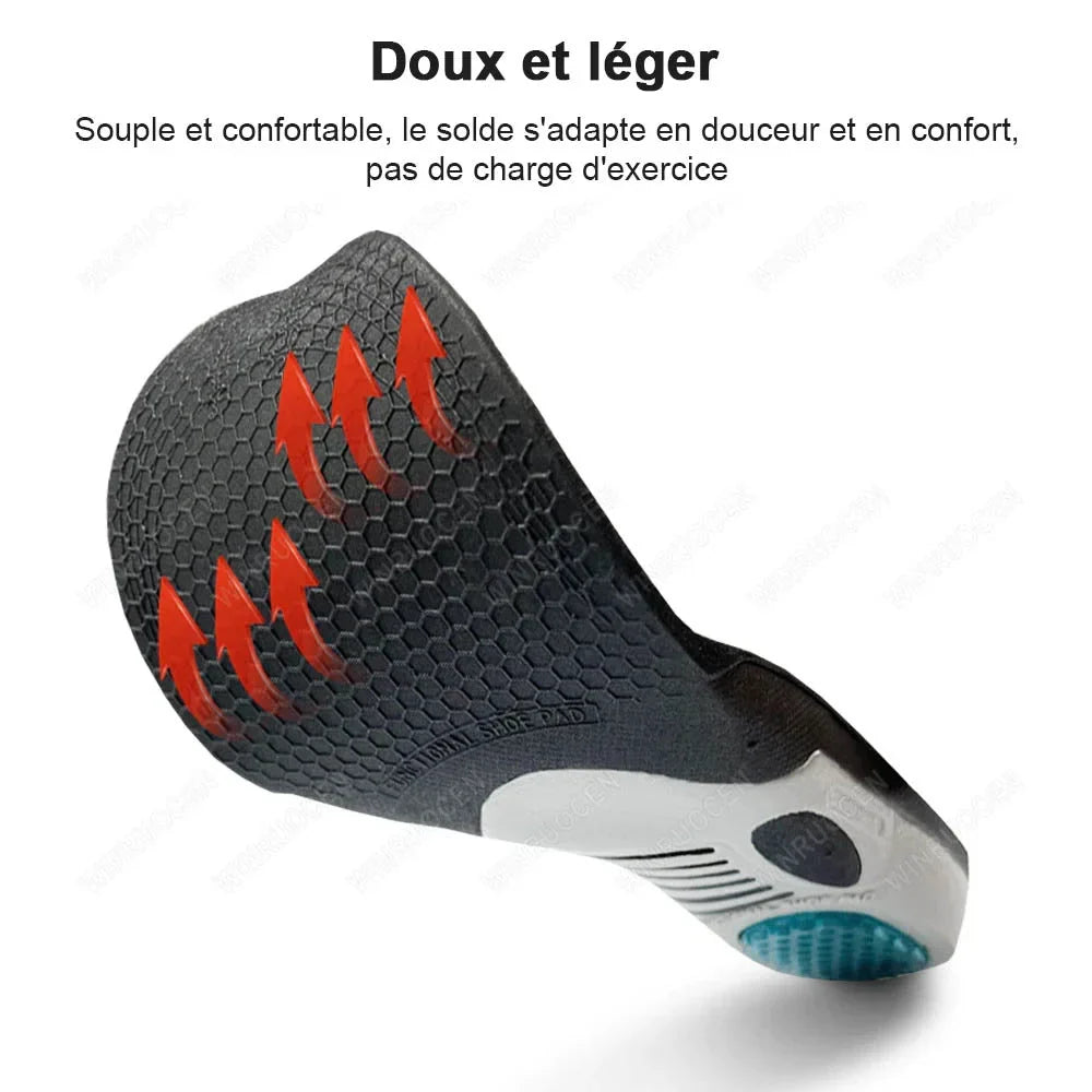 Semelles orthopédiques en gel 3D à découper, deux tailles
