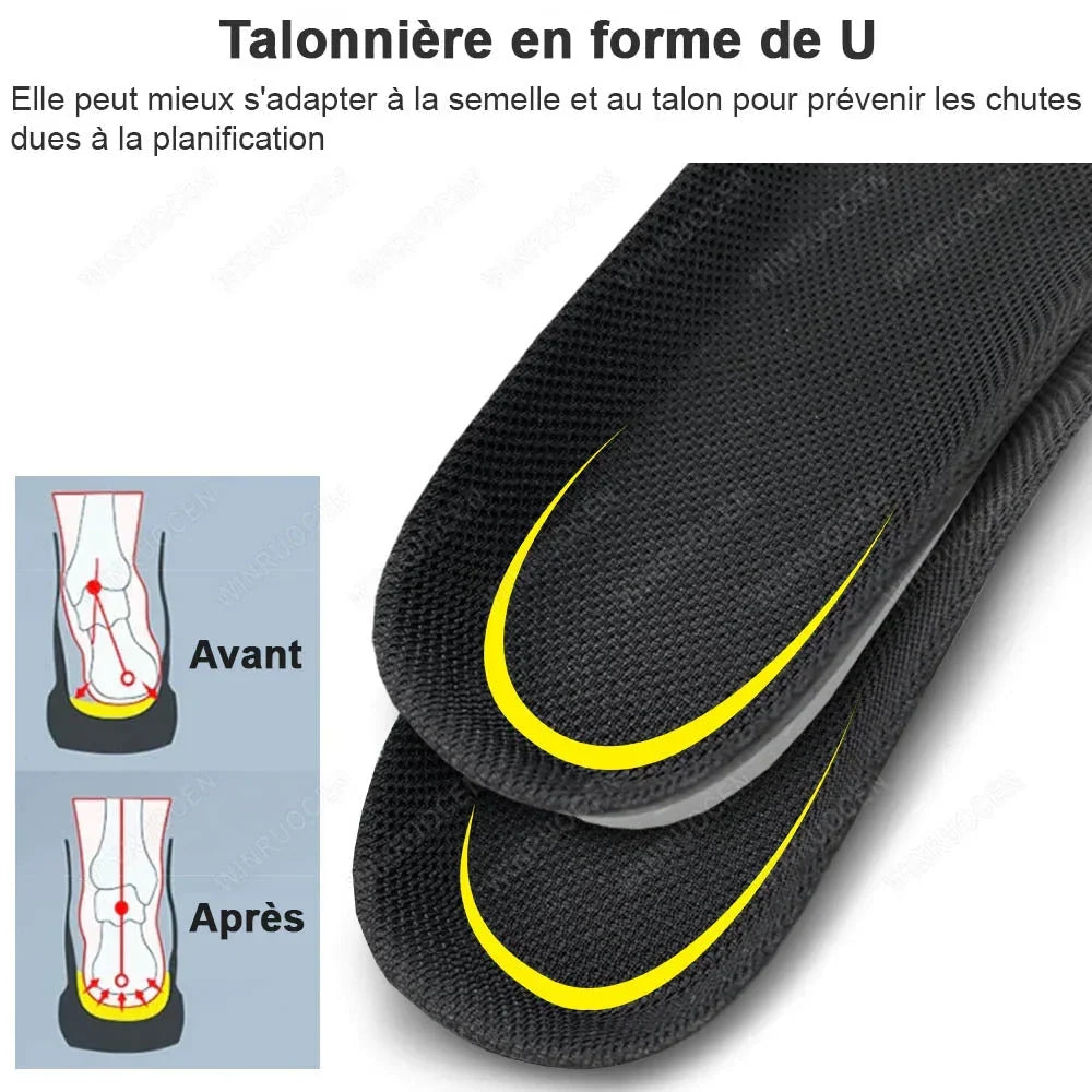 Semelles orthopédiques en gel 3D à découper, deux tailles