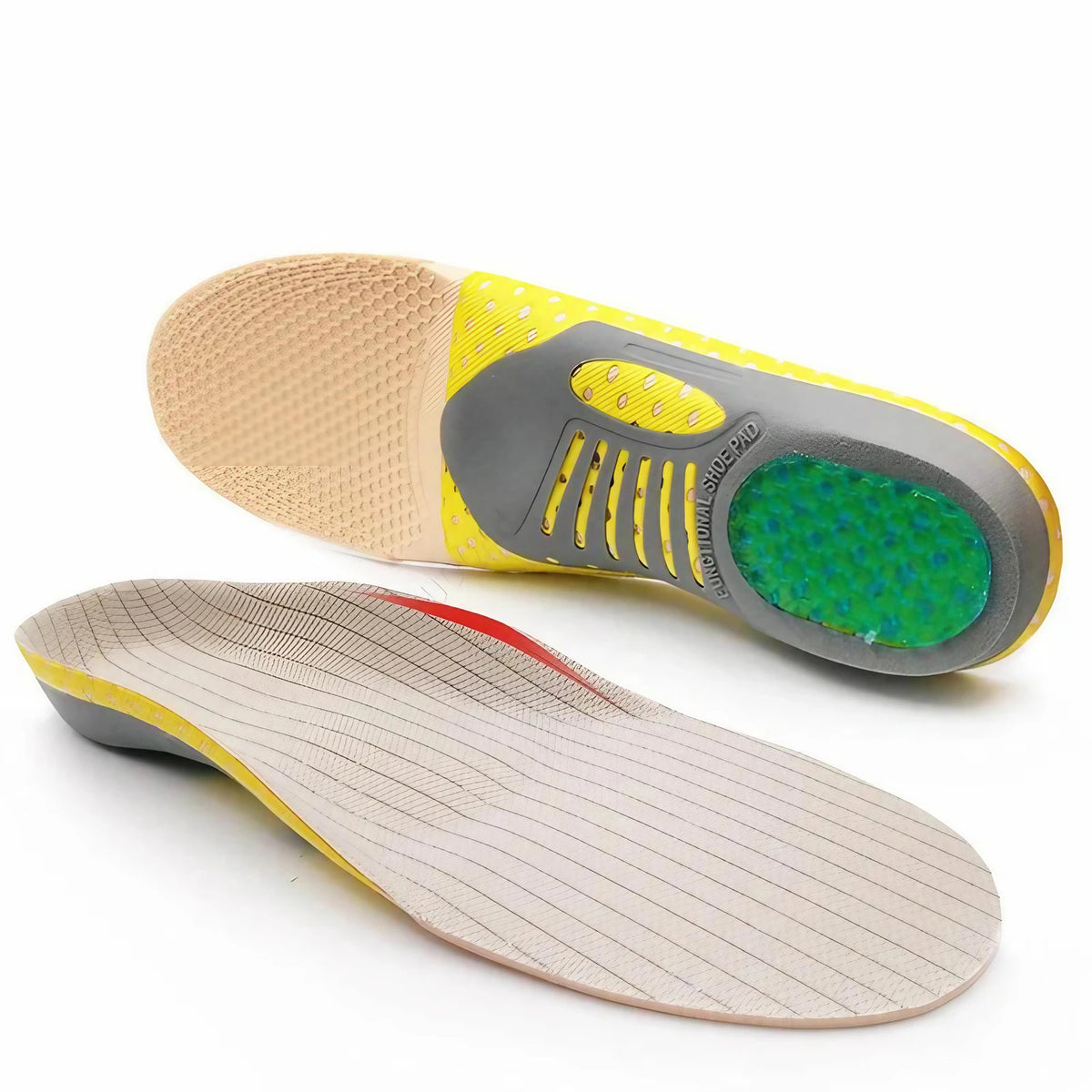 Semelles orthopédiques en gel avec maintien de la voûte