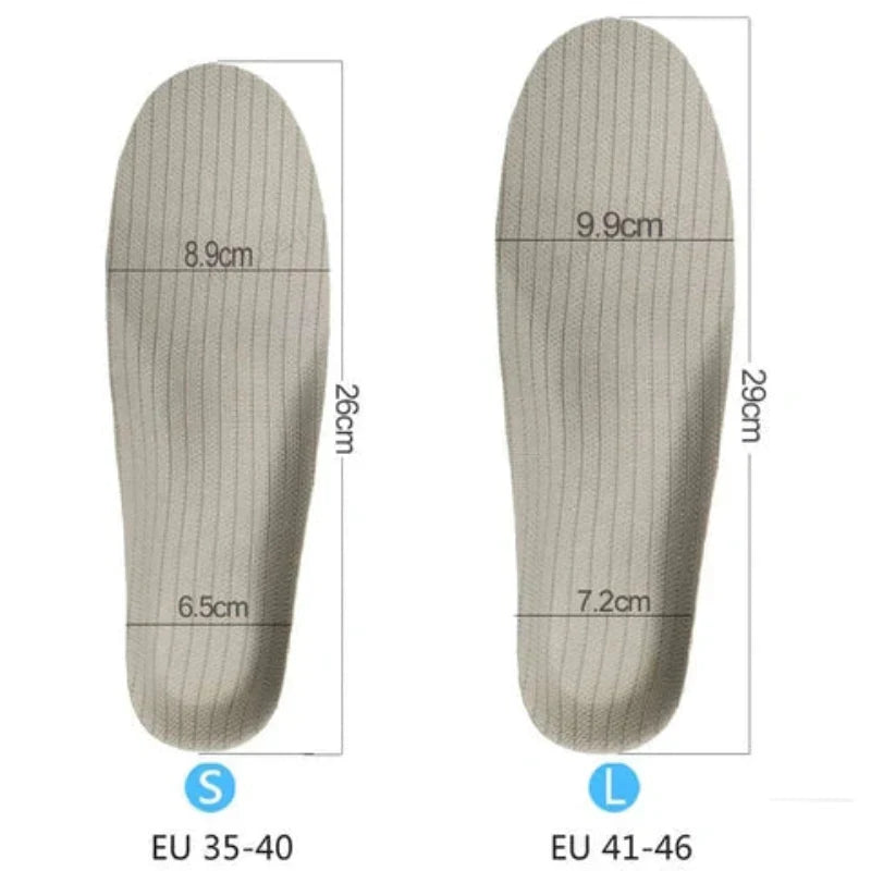 Semelles orthopédiques en gel avec maintien de la voûte