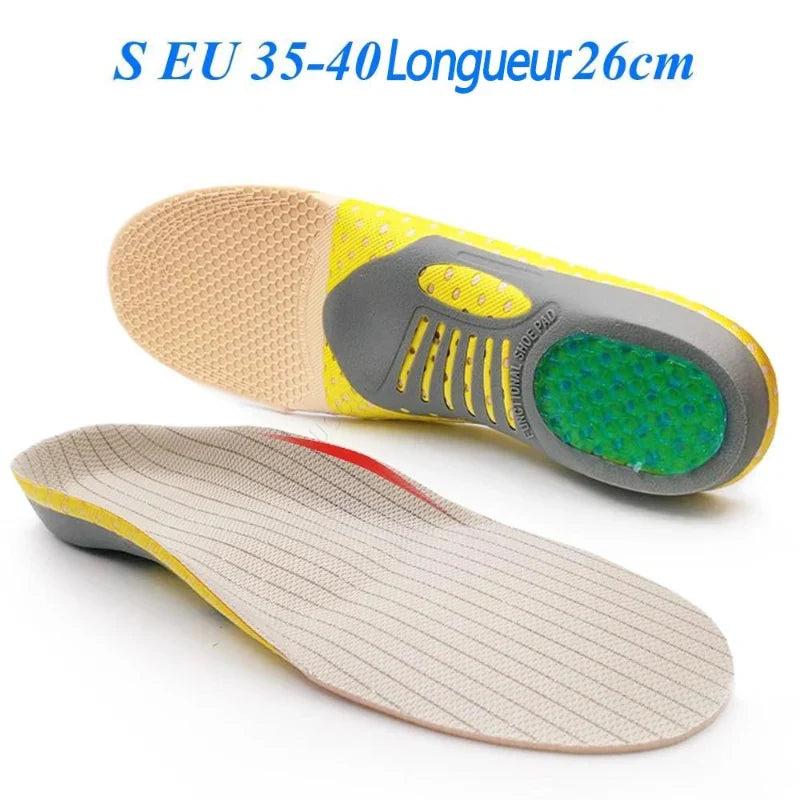 Semelles orthopédiques en gel avec maintien de la voûte