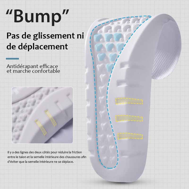 Semelles orthopédiques en mousse, dessus velours, à découper