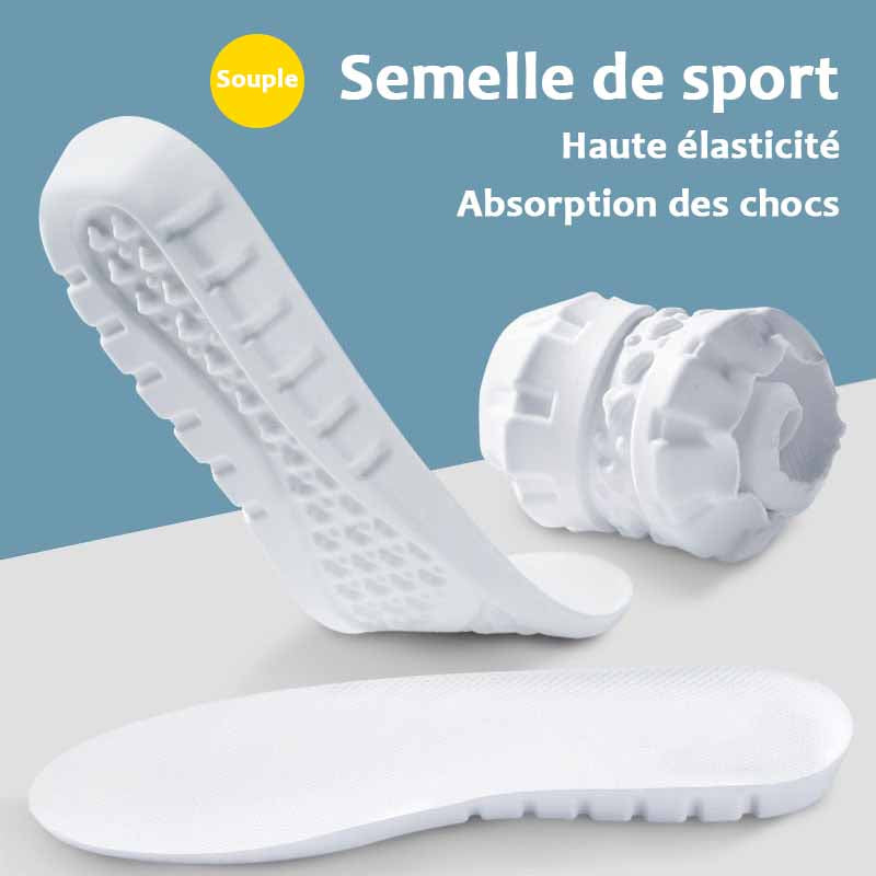 Semelles orthopédiques en mousse, dessus velours, à découper