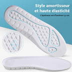Semelles orthopédiques en mousse, dessus velours, à découper