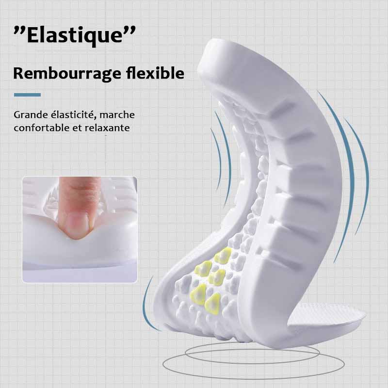 Semelles orthopédiques en mousse, dessus velours, à découper