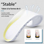 Semelles orthopédiques en mousse, dessus velours, à découper