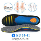 Semelles orthopédiques mixtes à découper, soutien de voûte plantaire