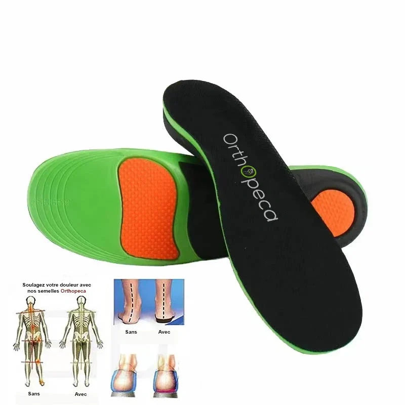 Semelles orthopédiques amortissantes à découper, deux tailles