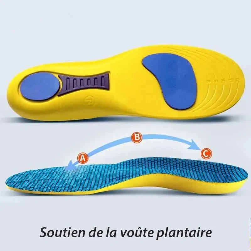 Semelles orthopédiques mixtes en mousse à mémoire, découpables