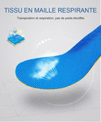 Semelles orthopédiques 3/4 avec soutien de voûte plantaire
