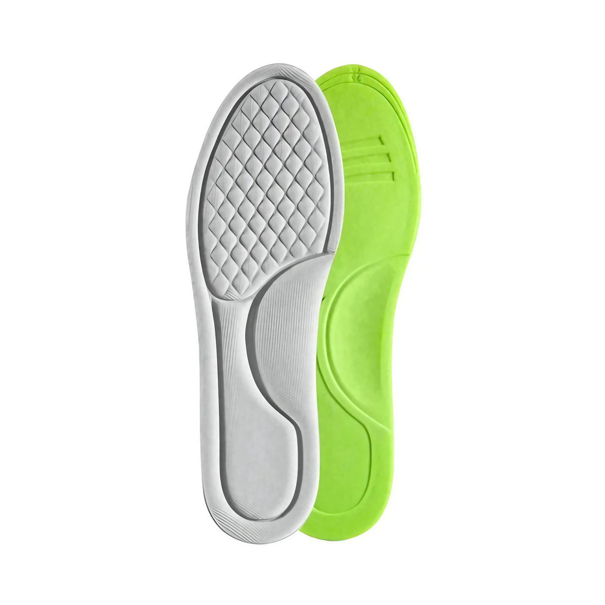Semelles orthopédiques en mousse à mémoire de forme, unisexe, gris