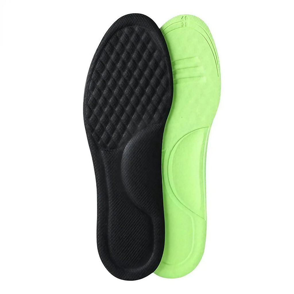 Semelles orthopédiques en mousse à mémoire de forme, unisexe, noir