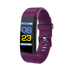 Montre connectée sénior, écran de 0,96 pouce, cinq coloris, pourpre