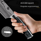 Coffret de 10 couteaux de cuisine en acier 7Cr17MoV