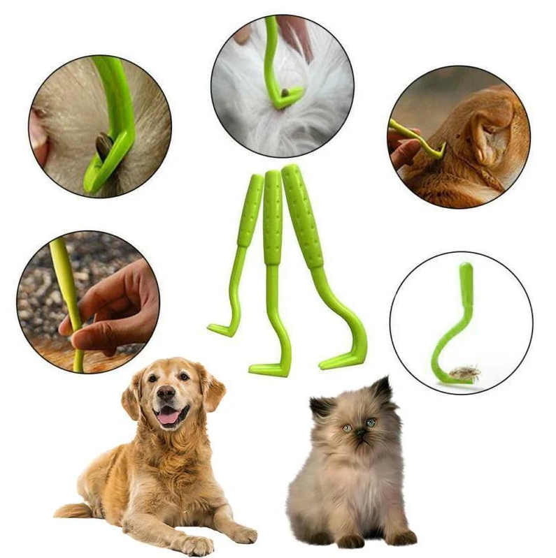 Crochets tire-tiques pour chien et chat, trois tailles