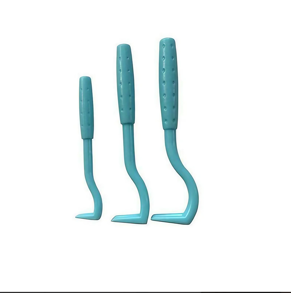 Crochets tire-tiques pour chien et chat, trois tailles, bleu clair