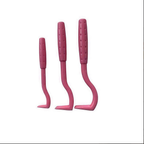 Crochets tire-tiques pour chien et chat, trois tailles, rose