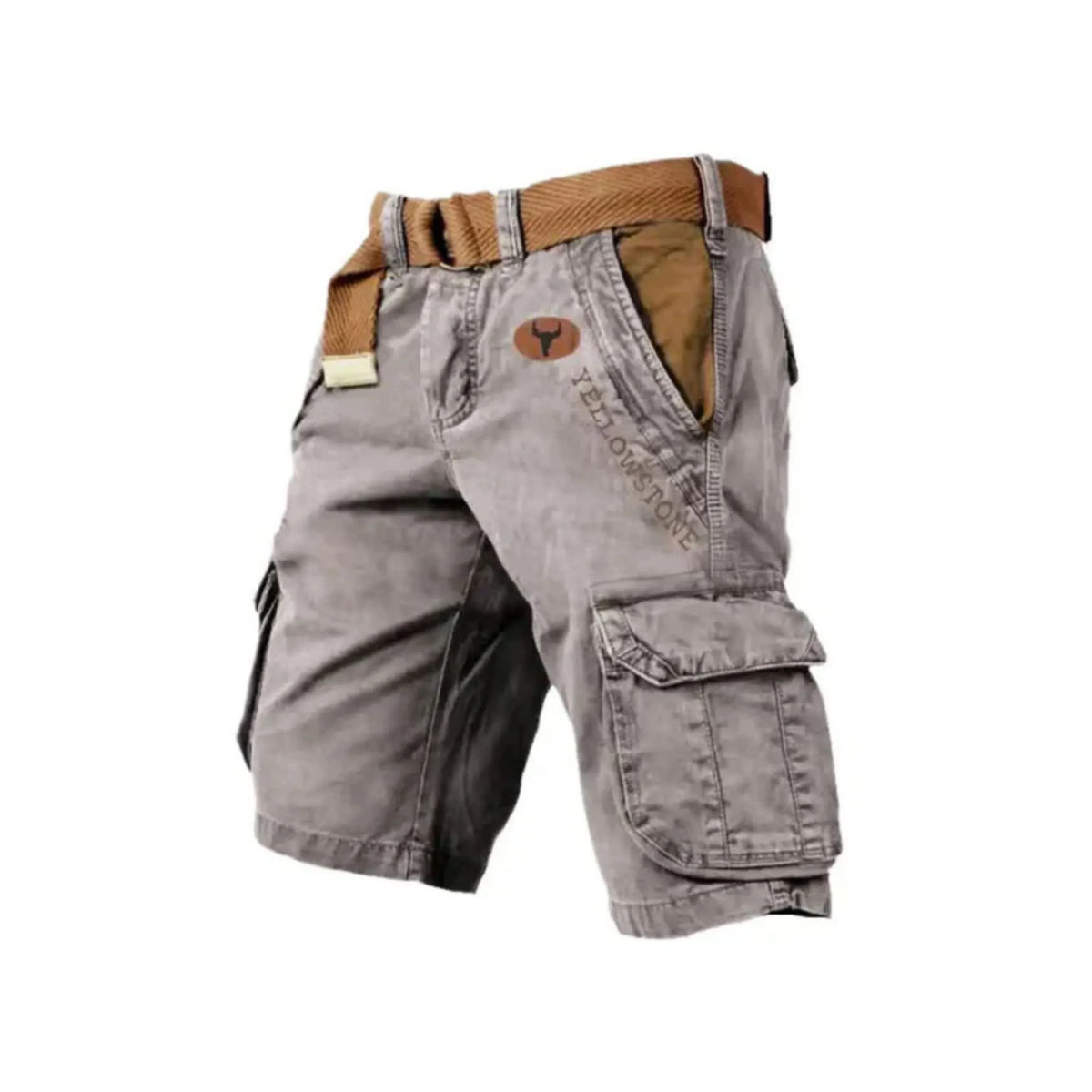 Short cargo homme multipoches, huit coloris, du S au 5XL, abricot