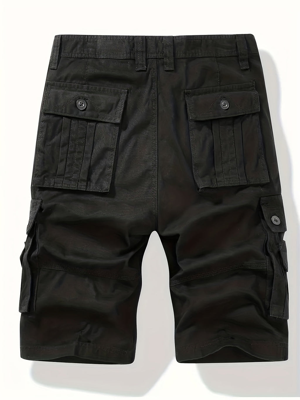 Short cargo homme d'été multipoches, ceinture incluse