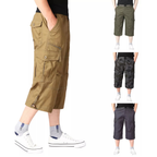 Short cargo homme coupe longue à poches, six coloris, du M au 4XL